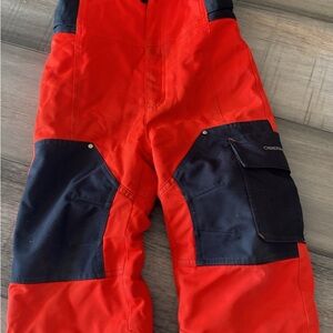 Obermeyer Kids Red and Black Overalls